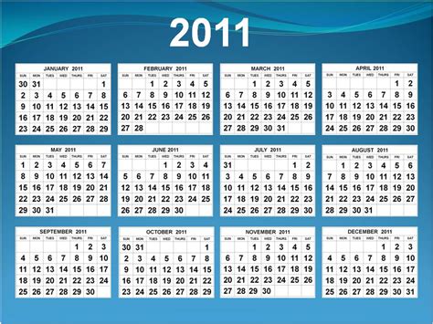 2011 calendar|Printable 2011 Calendar (PDF) .